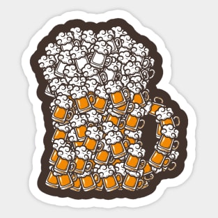 Beer Mug Doodle Sticker